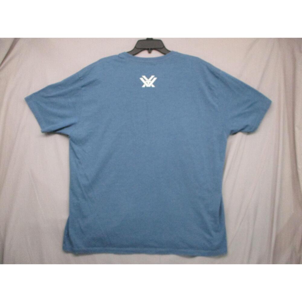 Vortex‎ Blue Graphic Crew Neck Short Sleeve T-Shirt Mens Size 2XL 7oz - Picture 6 of 8
